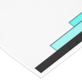 Art Deco-Elemente in Blaugrün Tischdecke (Schrägansicht)