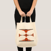 Art Deco-Elemente in Orange Tragetasche (Vorderseite (Produkt))