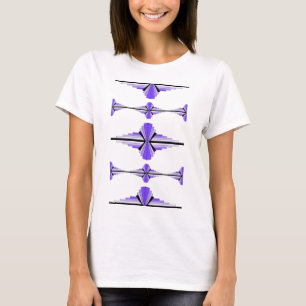 Art Deco-Elemente in pastelllila T-Shirt