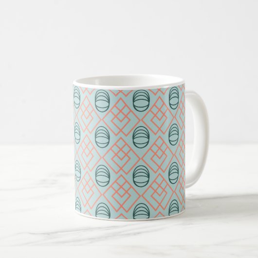 Art-Deco-Elemente Kaffeetasse (VorderseiteRechts)