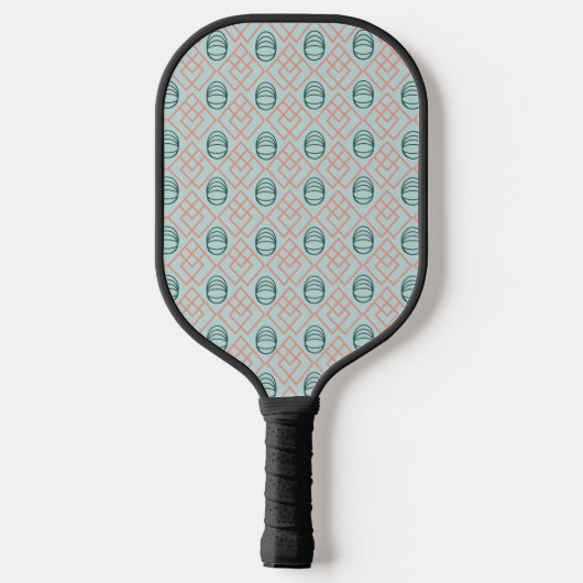 Art-Deco-Elemente Pickleball Schläger (Rückseite)