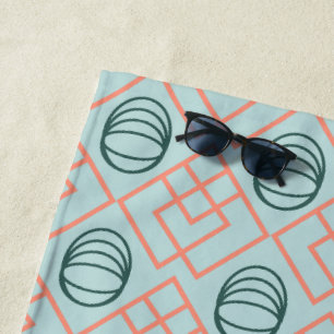 Art-Deco-Elemente Strandtuch