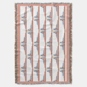 Art deco elements in rose gold,brown & blue decke (Vorderseite Vertikal)