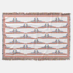 Art deco elements in rose gold,brown & blue decke