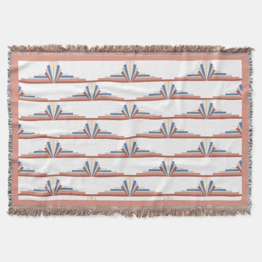 Art deco elements in rose gold,brown & blue decke (Vorderseite)