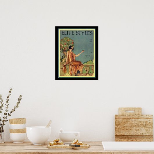 Art Deco Elite Stile Cover 16 x 20 Poster (Küche)