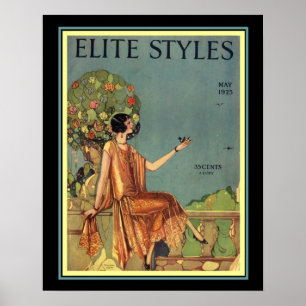 Art Deco Elite Stile Cover 16 x 20 Poster