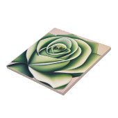 Art Deco Emerald Rose Tile Fliese (Seite)