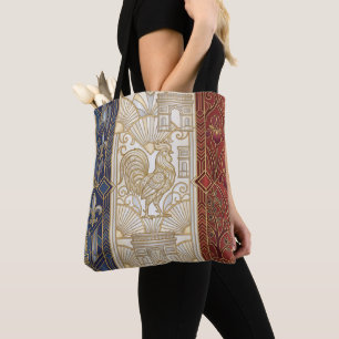 Art Deco-Erbeflagge Frankreich Benutzerdefiniert Tasche