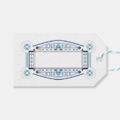 Art-Deco-Etikett Geschenkanhänger (Vorderseite (Horizontal))