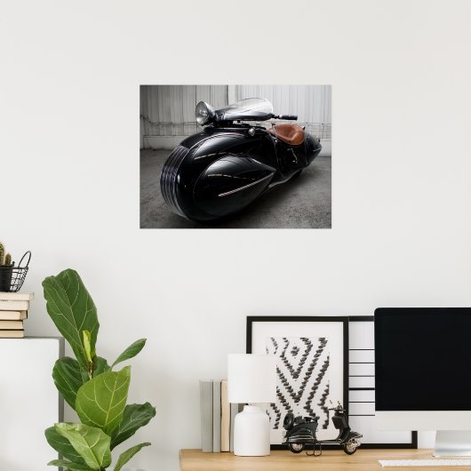 Art Deco Excelsior Henderson Poster (Heimbüro)