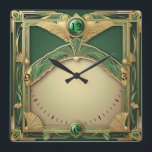 Art Deco Exclusive Quadratische Wanduhr<br><div class="desc">Großartiges Uhrendesign. Du wirst es wie andere Liebe bekommen. Sie können dieses Design auch für andere Produkte verwenden,  die Sie mögen,  oder Ihren Text anpassen und hinzufügen. Folgen Sie mir für mehr. Vielen Dank. Ich wünsche Ihnen einen schönen Tag.</div>