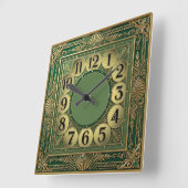 Art Deco Extra Quadratische Wanduhr (Winkel)