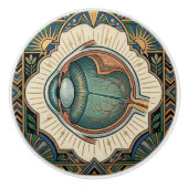 Art Deco Eye Anatomical Ophtalmology  Keramikknauf (Vorderseite)