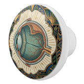 Art Deco Eye Anatomical Ophtalmology  Keramikknauf (Rechts)