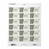Art Deco Fab Address Labels Adressaufkleber (Vorne)