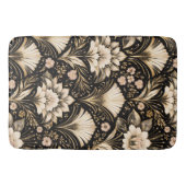 Art Deco Fächer Stil Blumenmuster Badematte (Vorderseite)