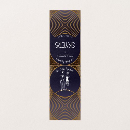 Art Deco Faltkarte (Außenseite Aufgefaltet)