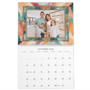 Art Deco Familienfoto individuell Kalender