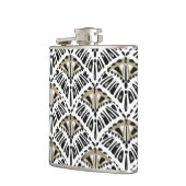 Art Deco Fan Design Flask Flachmann (Links)