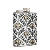Art Deco Fan Design Flask Flachmann (Rechts)