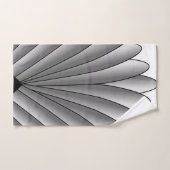 Art Deco Fan Design Grau-Badehandtuch Set (Handtuch)