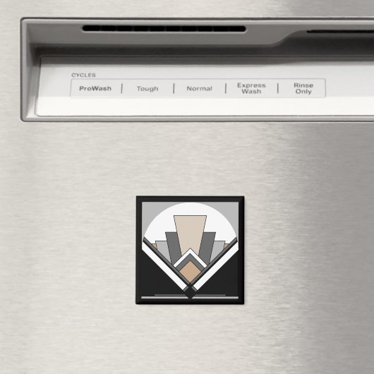 Art Deco Fan Expression Magnet (In Situ (Geschirrspüler))