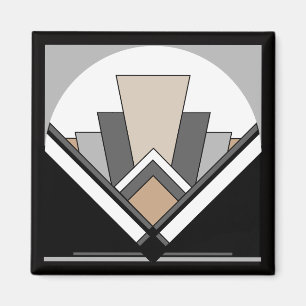 Art Deco Fan Expression Magnet