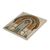 Art Deco Fan Keramik Tile Fliese (Seite)