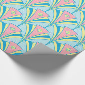 Art Deco Fan Miami Geschenke Geschenkpapier (Ecke)