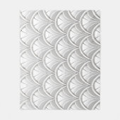 Art Deco Fan Muster Fleecedecke (Vorderseite)