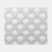 Art Deco Fan Muster Fleecedecke (Vorderseite (Horizontal))