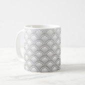 Art Deco Fan Muster Kaffeetasse (Vorderseite Links)