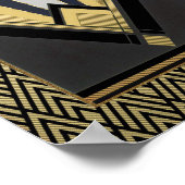 Art Deco Fan Poster. Poster (Ecke)