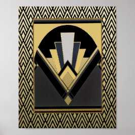 Art Deco Fan Poster. Poster