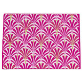 Art Deco Fanmuster - fuchsia pink Große Geschenktüte (Vorderseite)