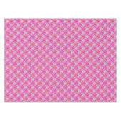 Art Deco Fanmuster - fuchsia pink Tischdecke (Vorderseite (Horizontal))
