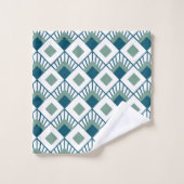 Art Deco Fans Badhandtuch Set (Waschlappen)