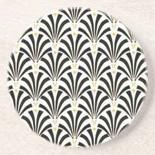 Art Deco Fans Custom Pattern Getränkeuntersetzer