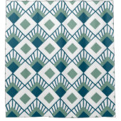 Art Deco Fans  Duschvorhang (Vorderseite)
