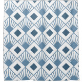 Art Deco Fans Duschvorhang (Vorderseite)