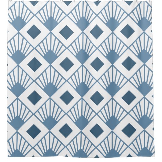 Art Deco Fans Duschvorhang (Vorderseite)