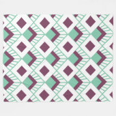 Art Deco Fans Fleecedecke (Vorderseite (Horizontal))