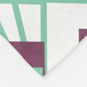 Art Deco Fans Fleecedecke (Ecke)