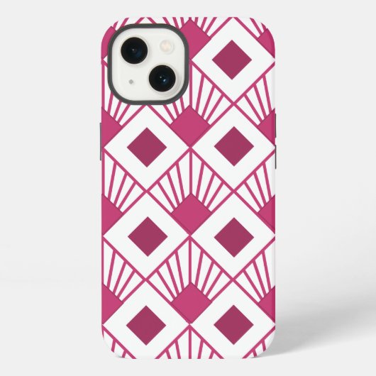 Art Deco Fans iPhone Hülle (Rückseite)