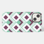 Art Deco Fans iPhone Hülle (Rückseite (Horizontal))