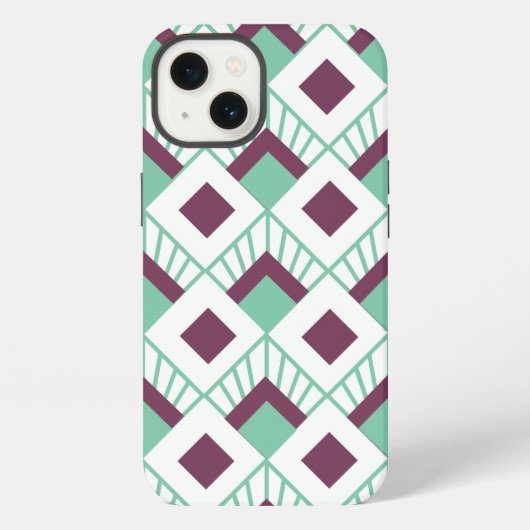 Art Deco Fans iPhone Hülle (Rückseite)