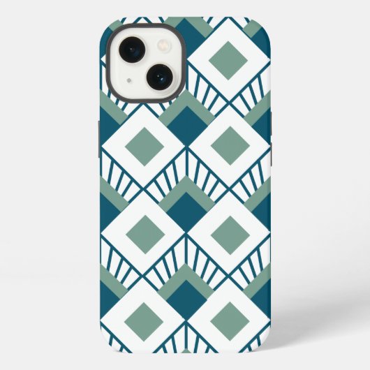 Art Deco Fans iPhone Hülle (Rückseite)