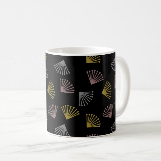 Art Deco Fans Kaffeetasse (VorderseiteRechts)