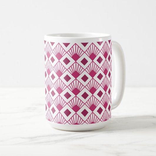 Art Deco Fans Kaffeetasse (VorderseiteRechts)